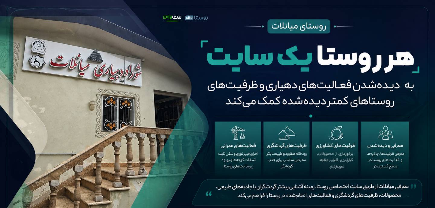 «هر روستا یک سایت» به دیده‌شدن فعالیت‌های دهیاری و ظرفیت‌های روستاهای کمتر دیده‌شده کمک می‌کند